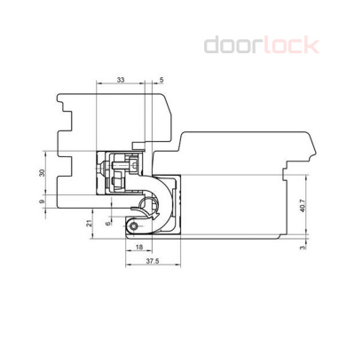 Петля SIMONSWERK Tectus TE 680 F1 (полиэфирное покрытие под матовый хром)