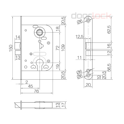 Замок DOORLOCK 210