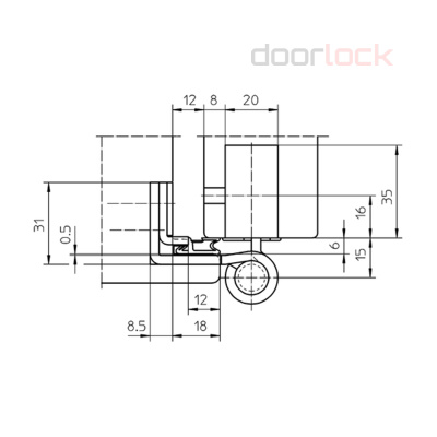 Петля SIMONSWERK Baka PROTECT 4040 3D FD