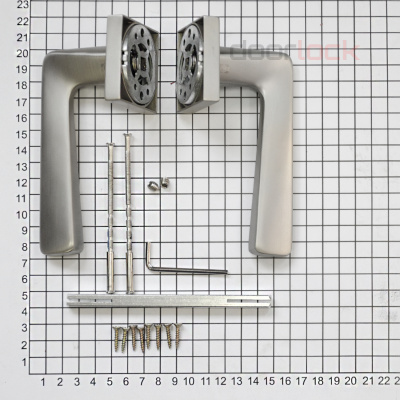 Ручка DOORLOCK  Stern Z17S MBSN матовый никель