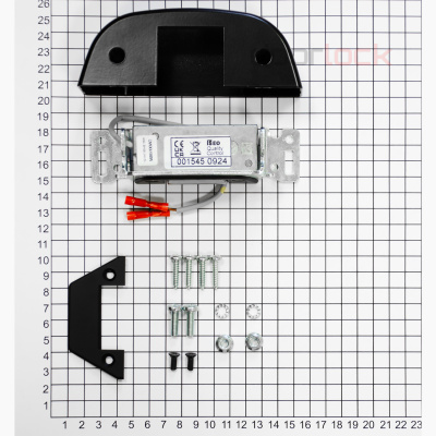 Защелка дверная электромеханическая для накладной антипаники DOORLOCK PD900, серебристая