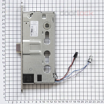Корпус огнестойкого соленоидного замка DOORLOCK 1901EM/65mm/NC/L/SS левый, антипаник, нормально закрытый, нержавеющая сталь