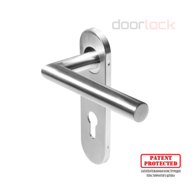 Ручка  DOORLOCK 040/F PZ KP  L-form Rt