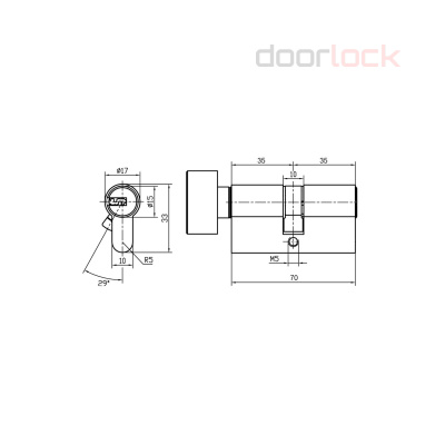 Цилиндр ABUS KD15 NP