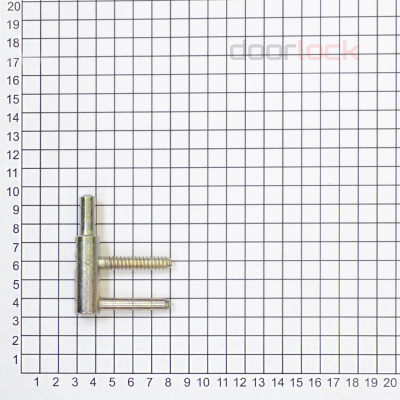 Петля OTLAV 495 диам.14мм часть коробки (золотистая)
