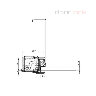 Петля SIMONSWERK Tectus TEG 310 2D 040- матовая нержавеющая сталь для стеклянных дверей